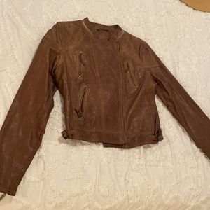 Pleather brown jacket